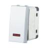 Переключатель LK Studio с двух мест, с индикатором 45х22,5мм (схема 6L) 16 A, 250 B (серебристый металлик) LK45 850403-1 купить в интернет-магазине SVETHUB в Москве