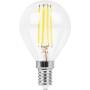 Лампа светодиодная филаментная Feron E14 9W 4000K Шар Прозрачная LB-509 38002