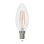 Лампа светодиодная филаментная Volpe E14 7W 3000K прозрачная LED-C35-7W/3000K/E14/CL/SLF UL-00008332