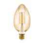 Лампа светодиодная филаментная диммируемая Eglo E27 4W 2200K янтарь 110113