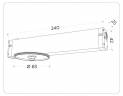 Трековое крепление Ambrella Light DIY Spot A2542 купить в интернет-магазине SVETHUB в Москве