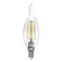 Лампа светодиодная филаментная Uniel E14 13W 4000K прозрачная LED-CW35-13W/4000K/E14/CL PLS02WH UL-00005904